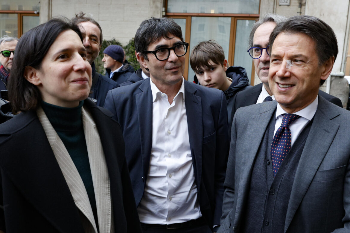 Schlein, Fratoianni e Conte.