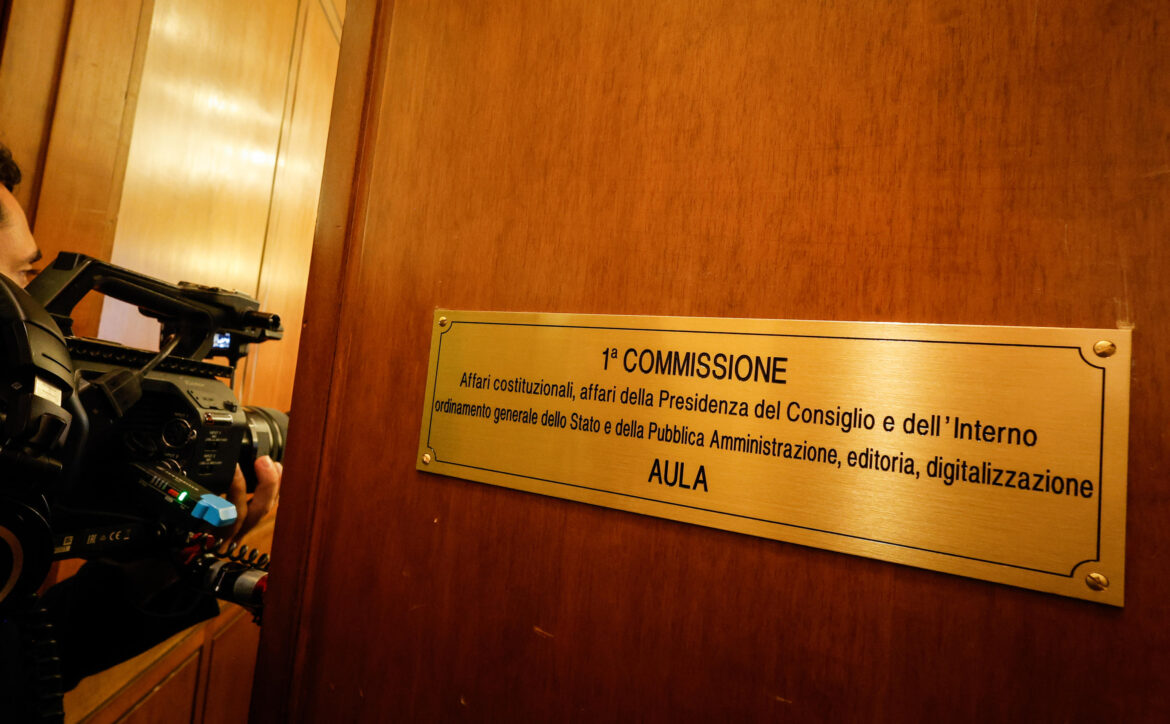 Commissione Affari Costituzionali. ANSA_Giuseppe Lami