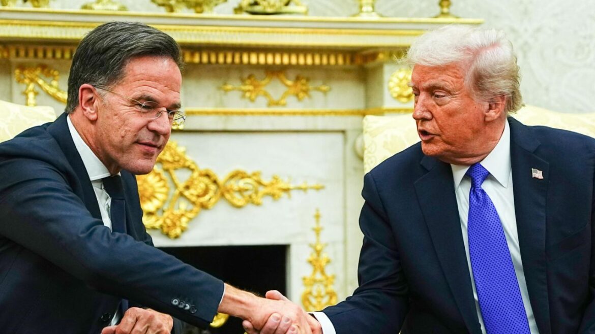 Donald Trump e Mark Rutte ph Ansa