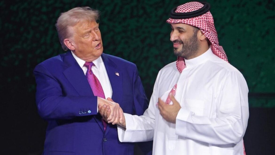 Donald Trump e Mohamed bin Salman ph Ansa
