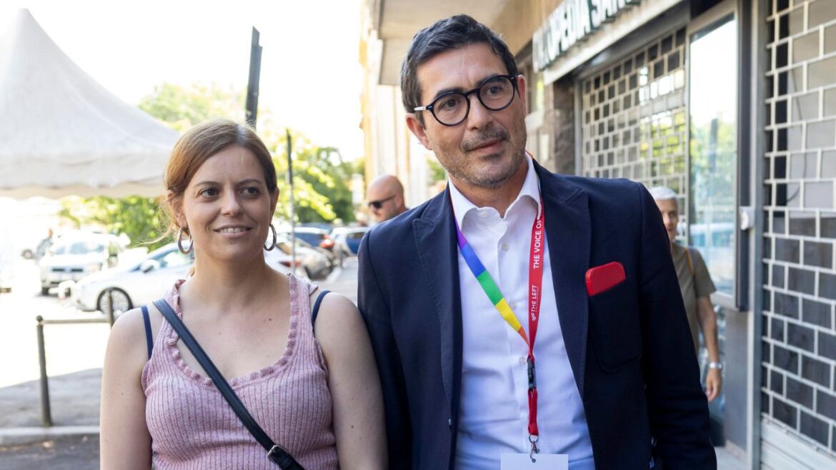 Ilaria Salis e Nicola Fratoianni ph Ansa