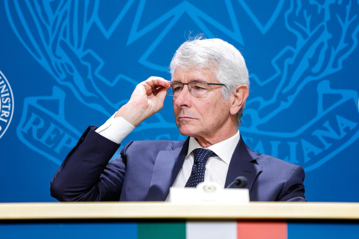 Il Ministro dello Sport Andrea Abodi. ANSA_Giueppe Lami