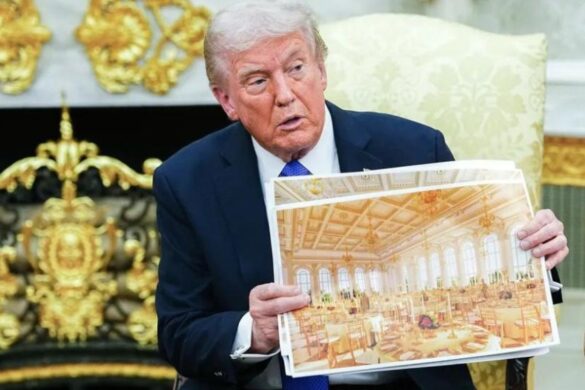 Trump sulla sala da ballo alla Casa Bianca ph X