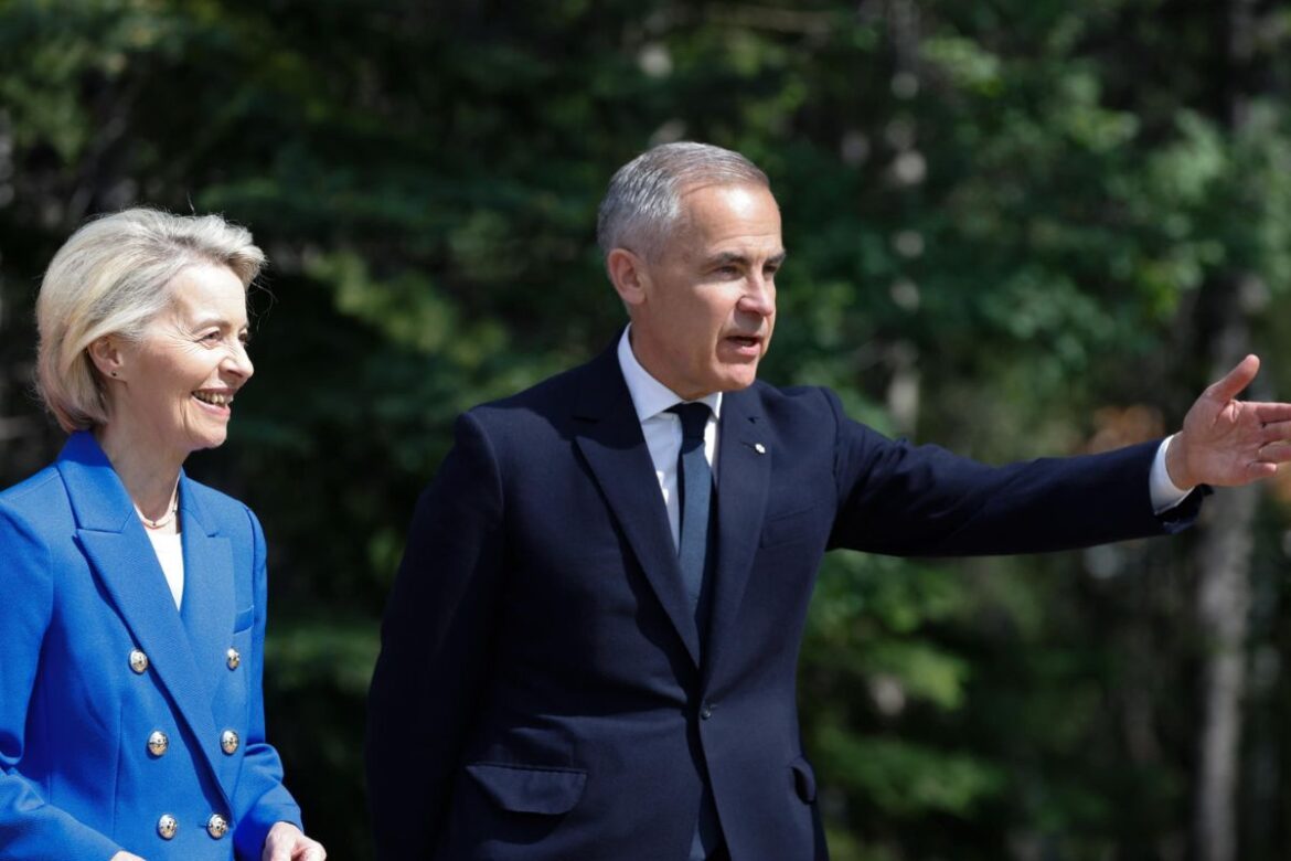 Mark Carney e Ursula von der Leyen ph Ansa
