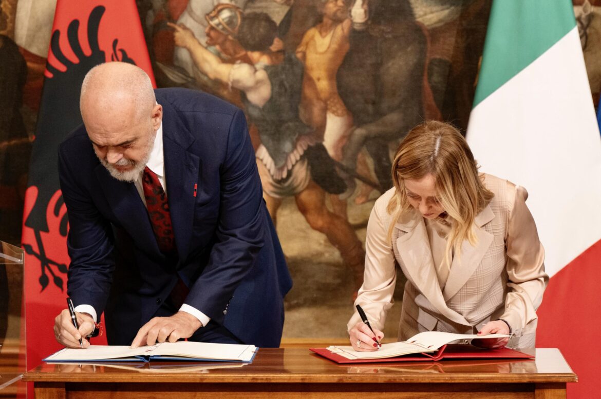 Meloni e Rama. ANSA_Filippo Attili - Ufficio stampa di Palazzo Chigi
