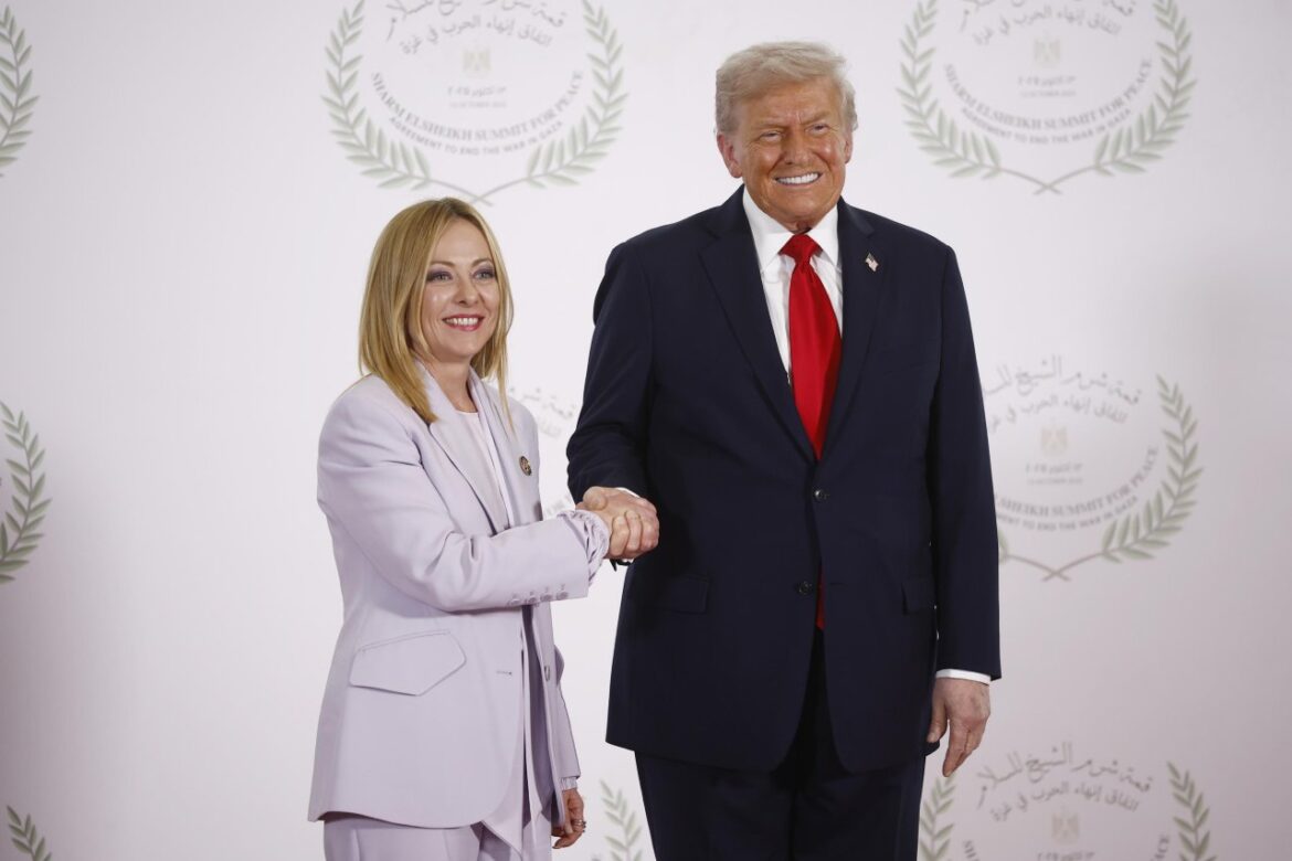 Meloni e Trump