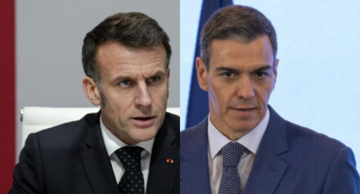 Emmanuel Macron e Pedro Sanchez