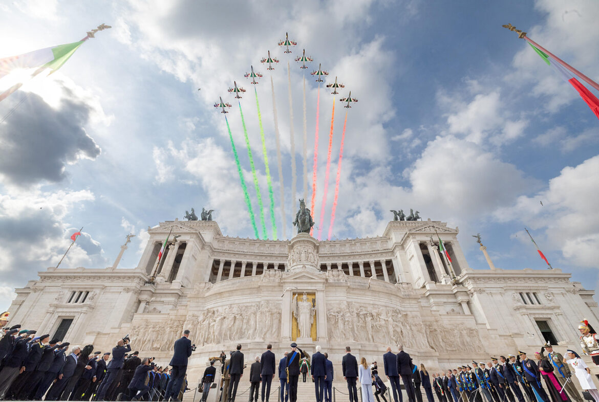 Frecce tricolore. ANSA_Paolo Giandotti_Ufficio Stampa del Quirinale