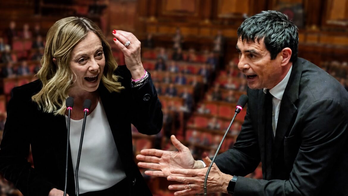 Giorgia Meloni e Nicola Fratoianni