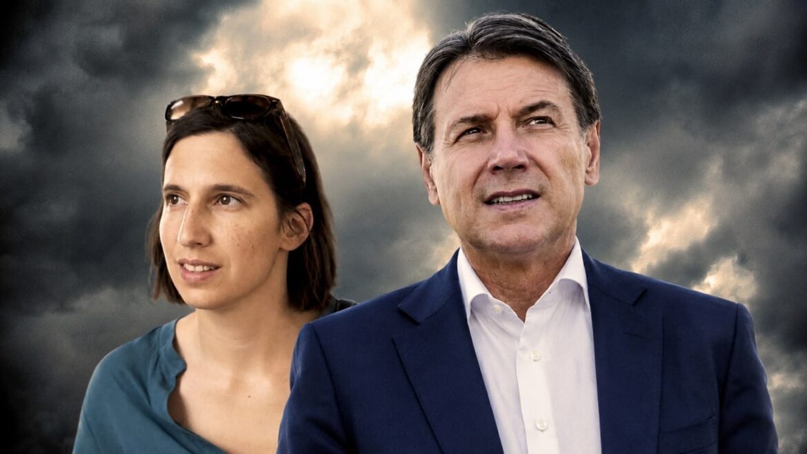 Giuseppe Conte ed Elly Schlein