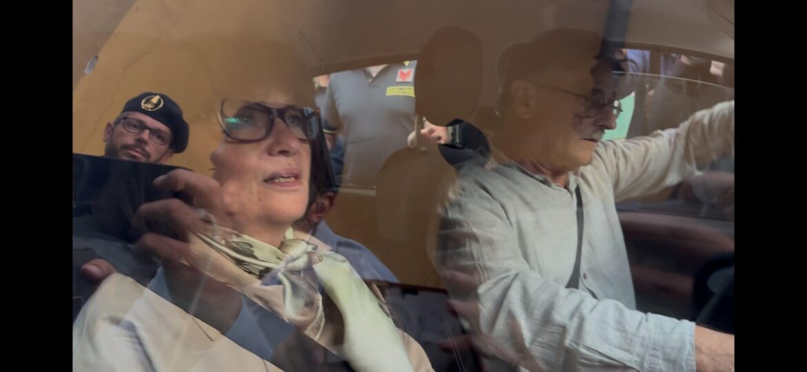 I genitori di Andrea Sempio. ANSA_Federica Zaniboni