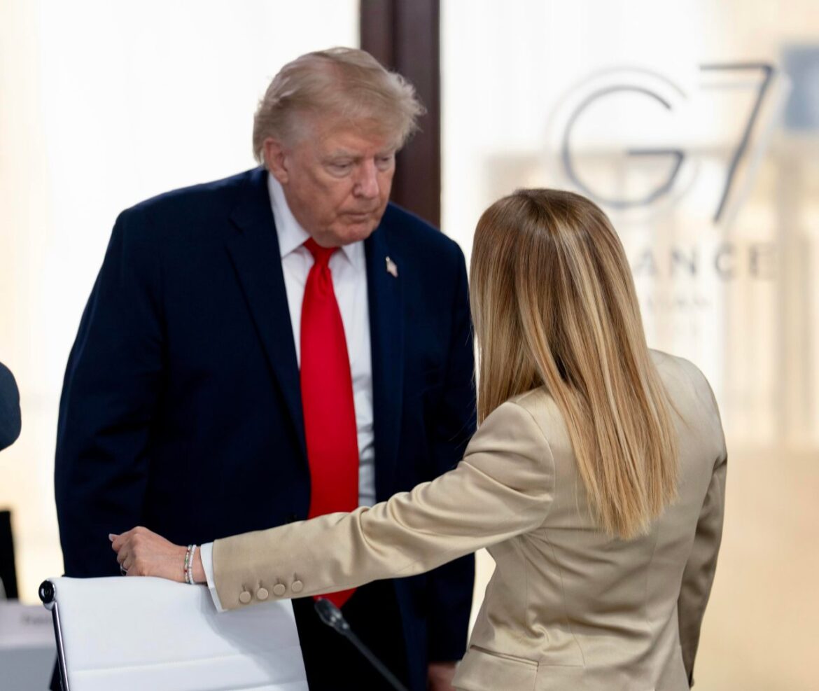 Meloni e Trump