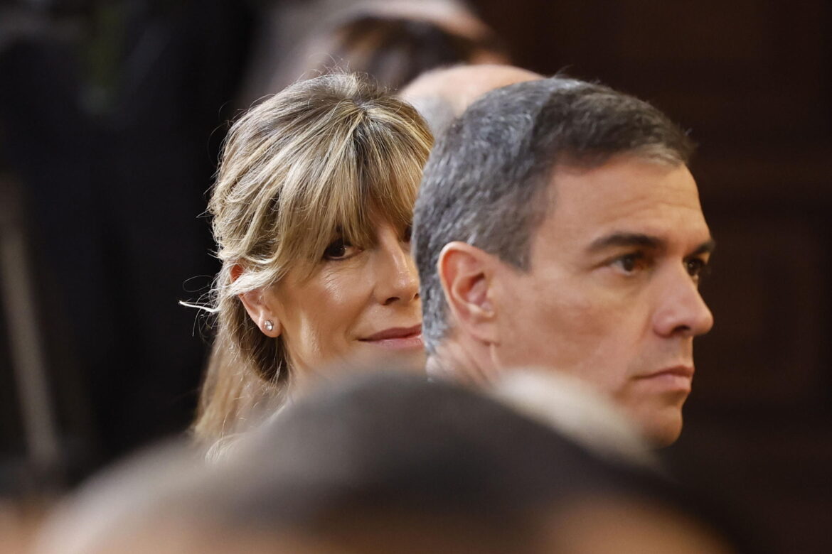 Pedro Sánchez e Begoña Gómez. EPA_Chema Moya Pool