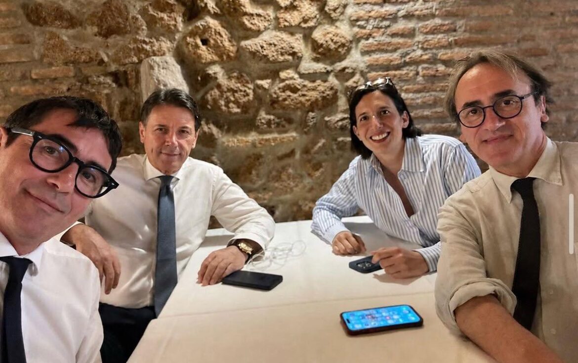 Elly Schlein, Giuseppe Conte, Angelo Bonelli, Nicola Fratoianni ph @ellyschlein su Instagram