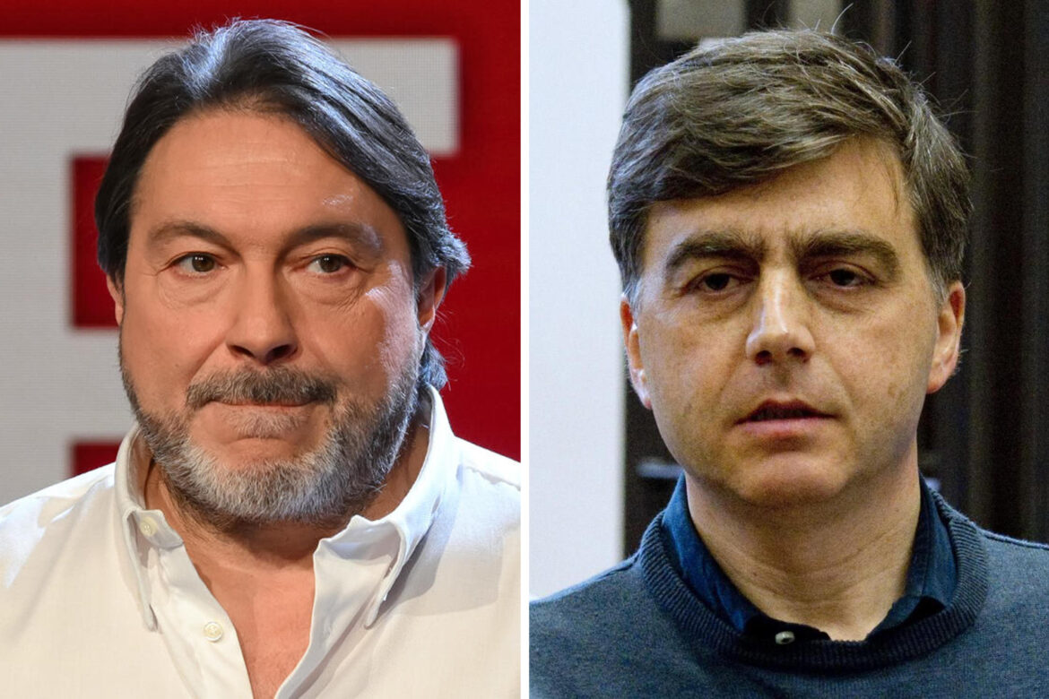 Sigfrido Ranucci e Valter Lavitola. ANSA/ALESSANDRO DI MEO/CIRO FUSCO